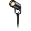 Eamon - 230V IP65 GU10 Polycarbonate Spike Light - Black