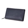 MIKA 42166 Women's Genuine Leather Wallet in Landscape Format with