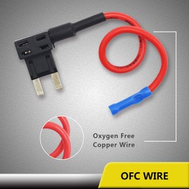 8 Set Circuit Fuse Tap, Bolatus Small Add-A-Circuit Fuse Tap Piggy Back ACS Car Fuses Universal Ato Atc Fuse Holder Box 12V 24V with 20A Blade Fuse Wire and Fuse Puller