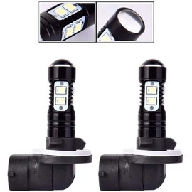 JahyShow 50W Super Bright 881, 889, 862, 886, 894, 896, 898 10 LED Fog Light Bulbs 881 DRL Lights Daytime Runnig Lights, 6500K Cool White 2 Pack