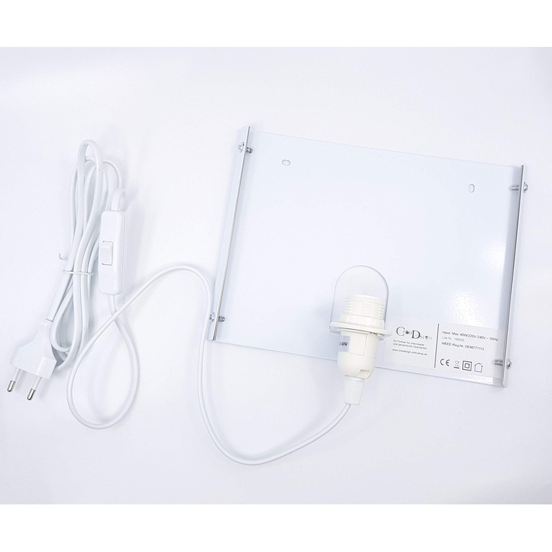 CreaDesign WA-1084, Bagger, Kinderzimmer Wandlampe personalisiert mit Namen, Nachtlicht/Schlummerlicht für