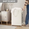 Goodpick Laundry Hamper with Wheels, 75L College Dorm Room Essentials,