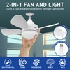Jolimark 2000 Lumen Socket Ceiling Fan Light with Remote, E26