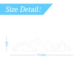 CGEAMDY Car Sticker Mountain Sticker, Car Snow Graphic Vinyl Sticker, Side Sticker Car Sticker Mountains Camper, Car Sticker Car Bonnet Decoration (White)
