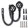 BSTKEY A Pair of Nest Modeling Metal Curtain Hooks -