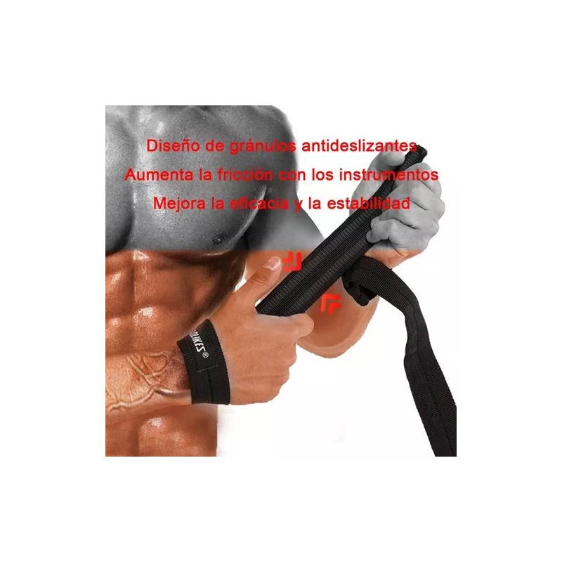 Mack222 Par De Straps Muñequera Gym Crossfit Pesas Correa De