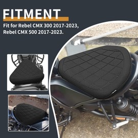 PSLER Motorcycle Front Rider Seat Front Seat Cushion Pillion Pad Replacement for REBEL CMX 300 500 2017 2018 2019 2020 2021 2022 2023
