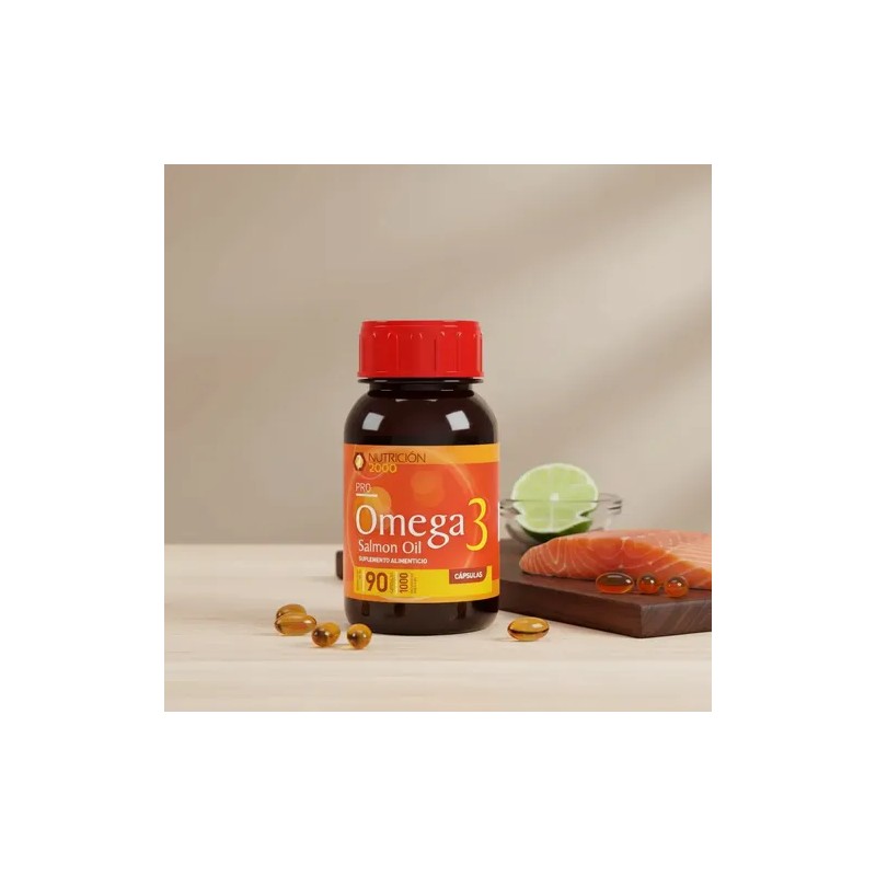 Capsulas Omega 3 Salmon Oil 90 Capsulas 1000mg Nutricion2000