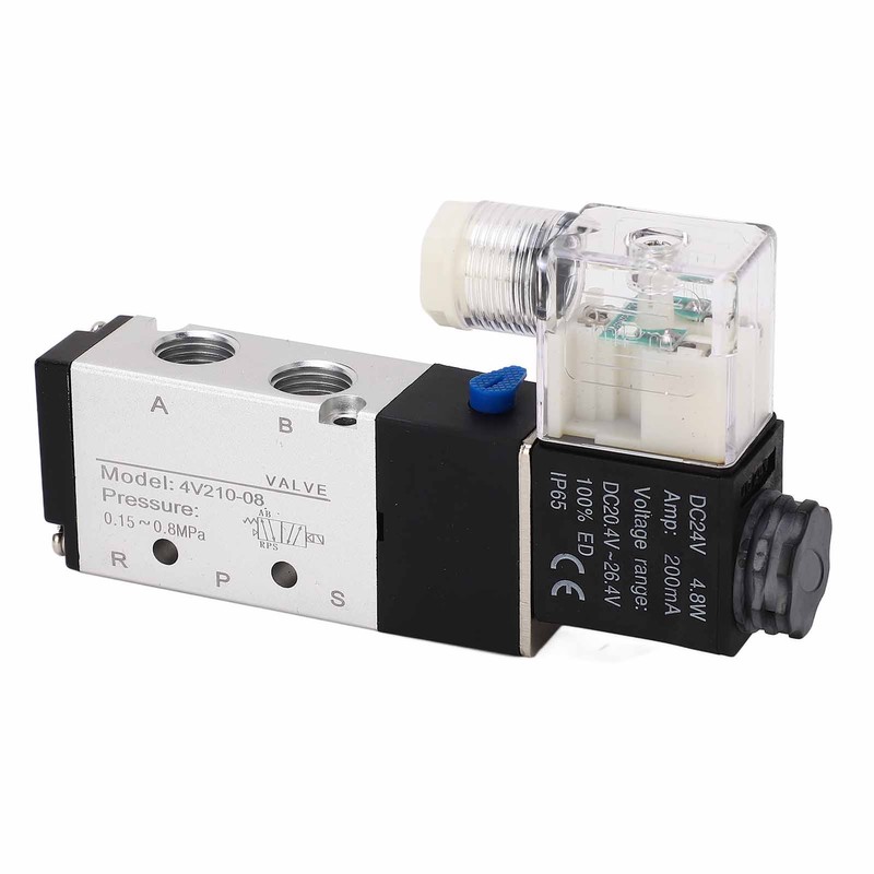 4V210‑08 Electric Solenoid Valve Normal 2 Position 5 Ways Air