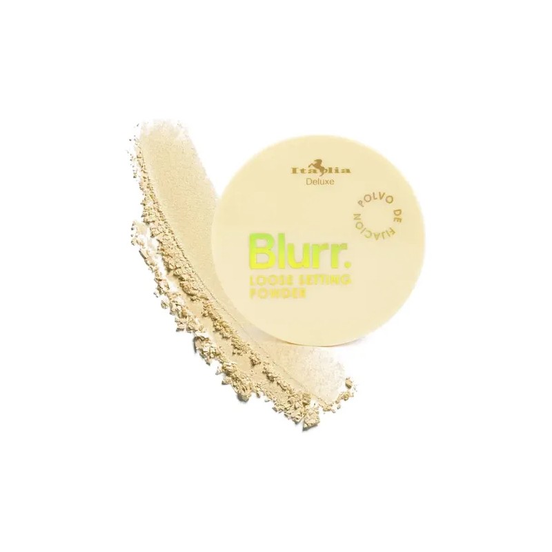 Kit Blurr Italia Deluxe Loose Powder: Polvo Suelto Fijador Translucent,