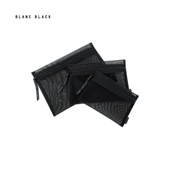 Other BLANC BLACK Square Mesh Pouch Set 3items