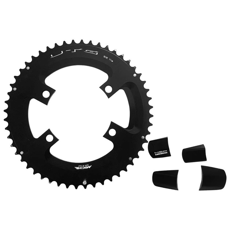 Miche Unisex's Ultegra/105 11 Speed Chainring, Black, 53t