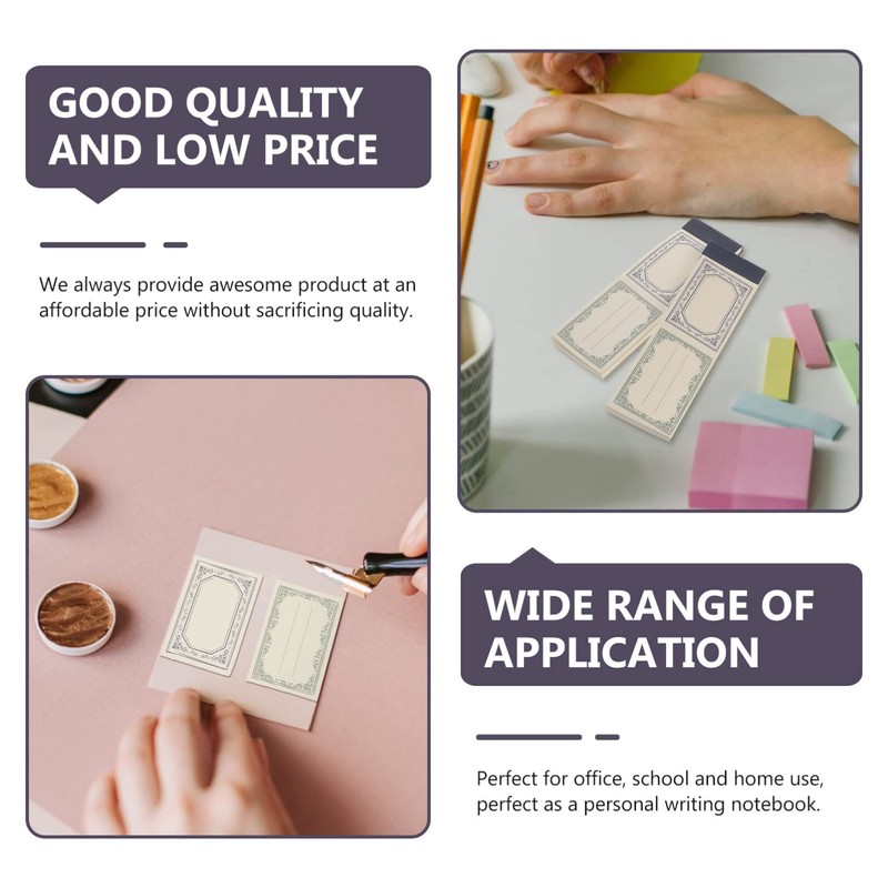 Operitacx 2pcs Notebook Writing Memo Pad Portable Note Pads Schedules