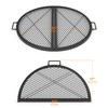 Stanbroil X-Marks Fire Pit Cooking Grate, Foldable Round Grill Grate