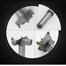 Forstner Drill Bit Set (20mm, 21mm, 22mm Dia) Hole Saw Drill Bit 7mm Round Shank Hinge Plywood Wood Cutting Accessories