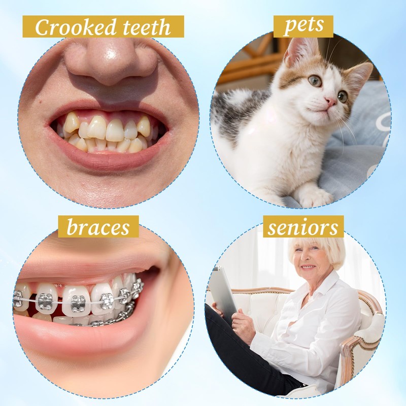4 PCS Orthodontic Toothbrush, End Tuft Toothbrush Mini Compact Interspace