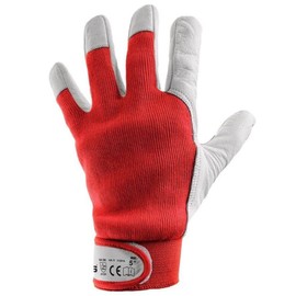 CXS MIKE Kids Soft Leather Work Gloves - Essential for DIY and Hobbies. Kids Gloves with Velcro Cuff (Size "5 XXS", 1 Pair)
