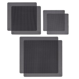 SUPERFINDINGS 3 Sizes PVC PC Fan Dust Screen Black Radiator Fan Dust Dustproof Case Covers 8cm 12cm 14cm Computer Fans Mesh Computer Fans Filter Grills Dustproof Case Covers