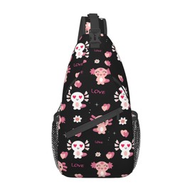 Luirioe Cute Animal Sling Bag Crossbody Backpack Hiking Travel Daypack Chest Bag Lightweight Shoulder Bag For Women Men