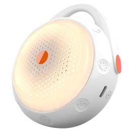 SNORF Ruido Blanco para Bebe con 12 Sonidos y Luz Nocturna | Ruido Blanco con Bluetooth Integrado, Temporizador de 3 Niveles, Diseño Compacto para Bebés y Adultos