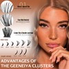 Geeneiya Manga Fairy Lash Clusters Spike Fluffy Eyelash Clusters 8-16MM