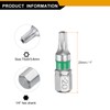 sourcing map 2pcs Star Screwdriver Bit TS20 1/4" Hex Shank