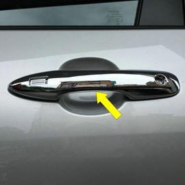 RUIQ Toyota New Prius PHV (ZVW52) Exterior, Chrome Plated Outer Door Handle Cover, Knob, Full Cover Type, For TOYOTA PRIUS PHV 52 Series