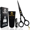 Razzedge 5" Professional Mustache & Beard Scissors With 1 Beard,