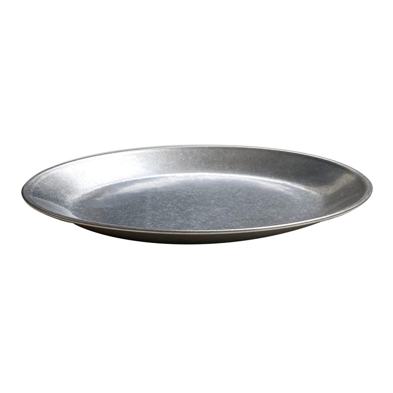 Seekdem SD-ODP21B-2P Stainless Steel Retro Old Plate Outdoor Camping Dinner