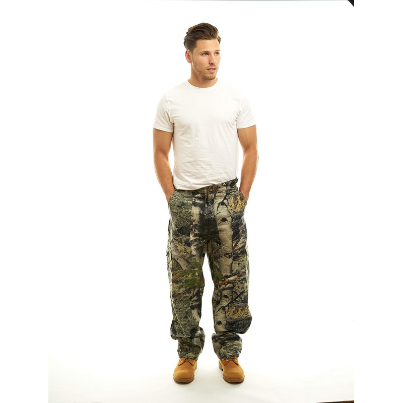 TrailCrest Men’s Camo Hunting Cargo Pants | 6 Pockets |