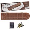Juegoal Wood Cribbage Board Game Set 3 Tracks with Metal