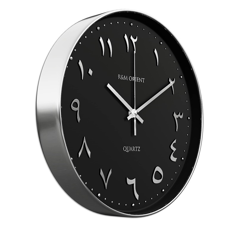 R&M ORIENT 30 cm Arabic Wall Clock Round with Sweeping