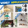[Upgraded] 200LBS 8Pcs Round Ceiling Hooks with Firmly Rotatable Button,
