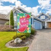 Hello Summer Watermelon Garden Flags for Outside 12x18 Double Sided