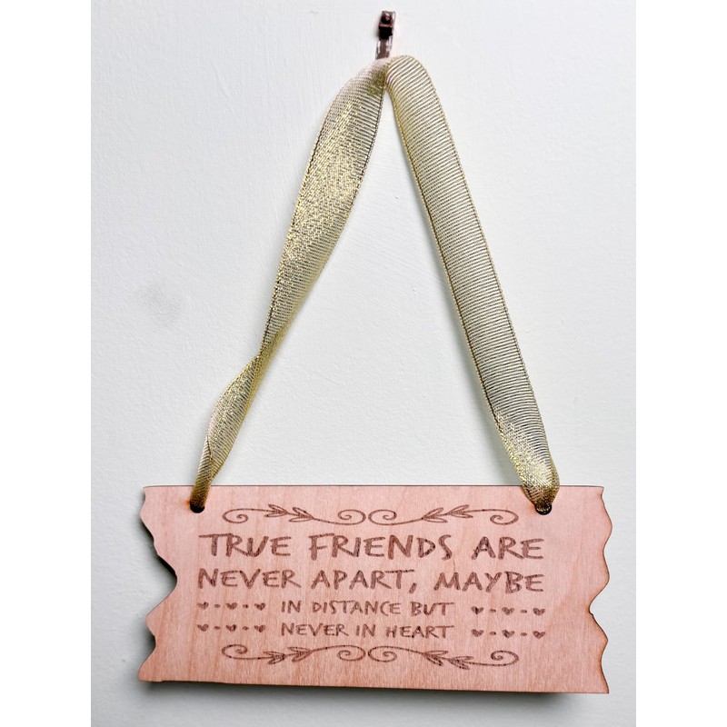 Bedroom Door Sign, True friends are never apart, maybe in