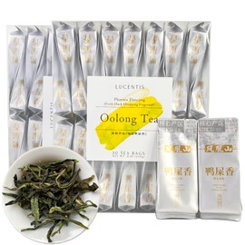 Phoenix Dancong Oolong Tea – Fresh Duck Droppings Aroma – 凤凰单丛抽湿鸭屎香乌龙茶 – 30 Tea Bags / 180g – Floral & Bright Chinese Oolong Dan Cong - Oolong Tea Loose Leaf - Chaozhou Phoenix Tea Mountain Oolong with Sweet and Orchids Aroma - Health Tea