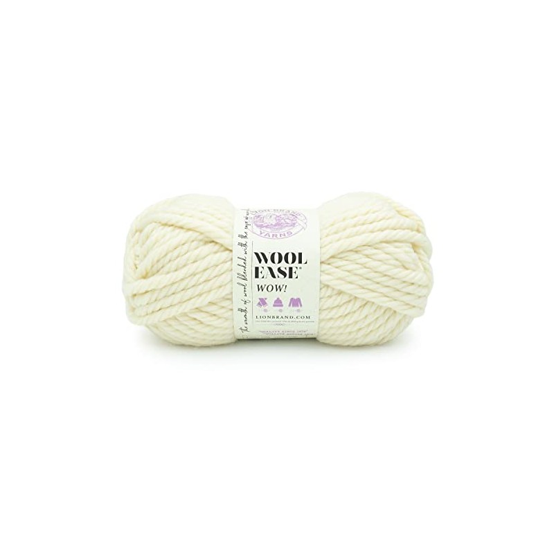 Lion Brand Yarn, Acrylic, Cream, One Size