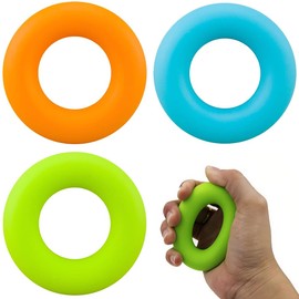 Hand Exercise Ring, Hand Grip, Grip Strengthening, Finger Exercise, Strength Training, Grip Strengthening, Set of 3 Types, 30 LB, 40 LB, 50 LB, Unisex, For Home and Office