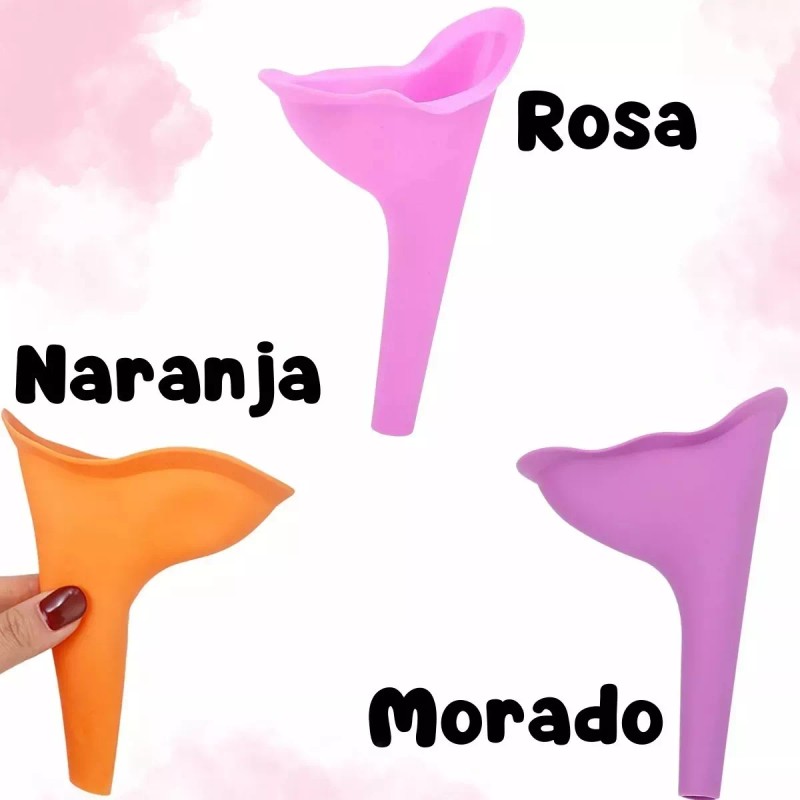 Universo en Linea Trio Orinal Urinal Femenino Portátil Silicona Reutilizable