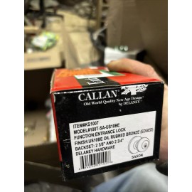 Callan 100T-SA Saxon Single Cylinder Keyed Entry Knob Set