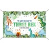 Mocsicka Dinosaur Three-rex Birthday Backdrop for Boy Happy 3rd Birthday
