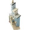 Decorative House Maritime Harbour Promenade 26 cm High Wooden Decoration