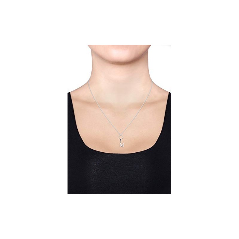 Elli Women's Silver Xilion Cut M Pendant