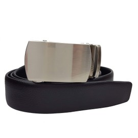 Axesoria Men's Vegan Ratchet Comfort Belt Black Size 40/42