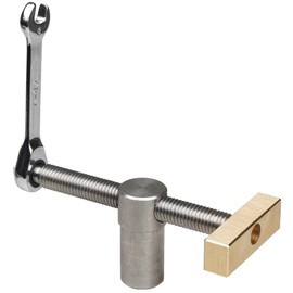 Adjustable Workbench Bench Dog Screw Clamp Fits 3/4 Inch Dog Holes Stainless Steel Brass Adjustable Stop for Woodworking (19mm)