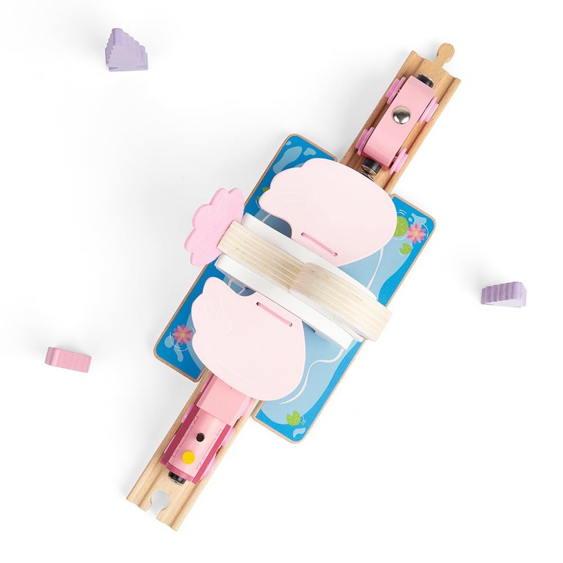 Bigjigs Rail Swan Tunnel - Wooden Trains, Train Toy, Bigjigs