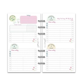 SinnWunder® 2024 Premium Calendar Inserts - 2 Days per Page or 4 Pages a Week - Size Personal - CosySinn