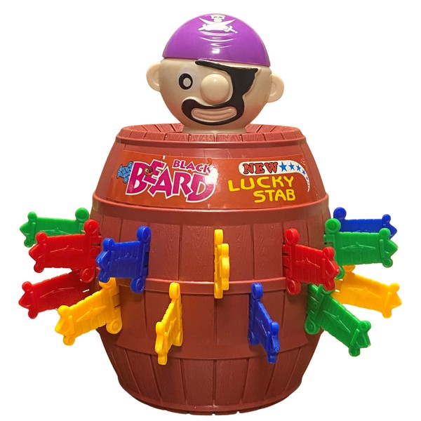 Pirate Funny Barrel Large Size Tricky Spoof Game 8.3x5.9in Lucky