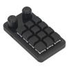 Mini Gaming Keypad 12 Keys 2 Knobs Blue Switch Black