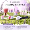 AZUREBEAUTY Purple Twilight Bloom Dip Powder Nail Kit Starter with